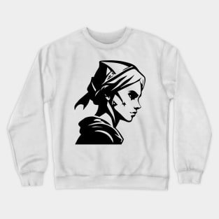 Minimalist Vector Elven Rogue Crewneck Sweatshirt